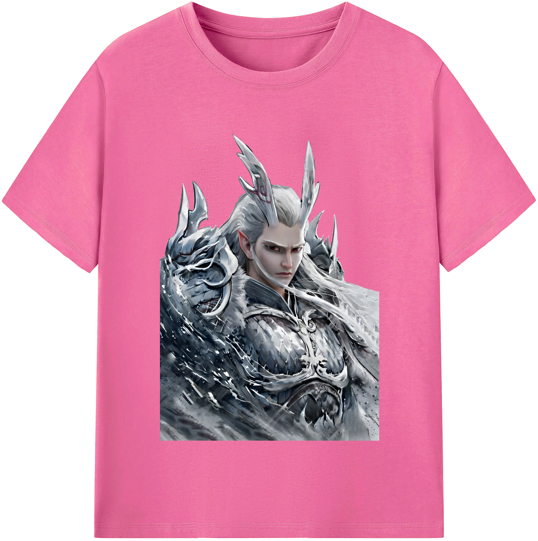 （画像用） Ne Zha 2 ナタ 魔童の大暴れ レディースカジュアルプリントTシャツ（綿100％）